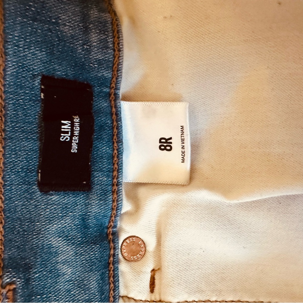 Express Slim Super High Rise, size 8R - Picture 4 of 5